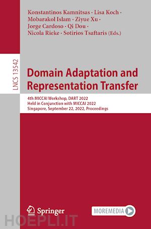 kamnitsas konstantinos (curatore); koch lisa (curatore); islam mobarakol (curatore); xu ziyue (curatore); cardoso jorge (curatore); dou qi (curatore); rieke nicola (curatore); tsaftaris sotirios (curatore) - domain adaptation and representation transfer