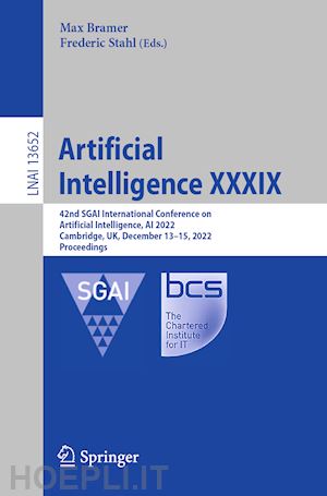 bramer max (curatore); stahl frederic (curatore) - artificial intelligence xxxix