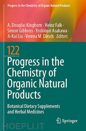 kinghorn a. douglas (curatore); falk heinz (curatore); gibbons simon (curatore); asakawa yoshinori (curatore); liu ji-kai (curatore); dirsch verena m. (curatore) - progress in the chemistry of organic natural products 122