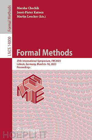 chechik marsha (curatore); katoen joost-pieter (curatore); leucker martin (curatore) - formal methods