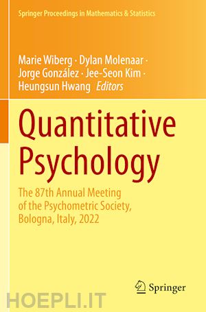 wiberg marie (curatore); molenaar dylan (curatore); gonzález jorge (curatore); kim jee-seon (curatore); hwang heungsun (curatore) - quantitative psychology