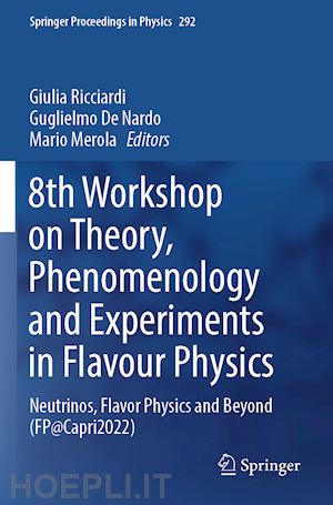 ricciardi giulia (curatore); de nardo guglielmo (curatore); merola mario (curatore) - 8th workshop on theory, phenomenology and experiments in flavour physics