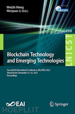 meng weizhi (curatore); li wenjuan (curatore) - blockchain technology and emerging technologies