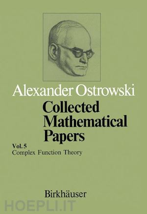 ostrowski a. - collected mathematical papers