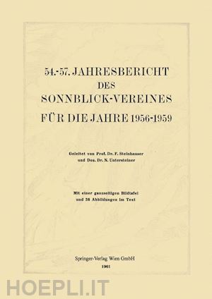  - 54.–57. jahresbericht des sonnblick-vereines für die jahre 1956–1959