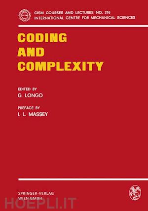 longo g. (curatore) - coding and complexity
