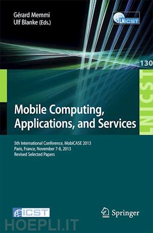 memmi gerard (curatore); blanke ulf (curatore) - mobile computing, applications, and services