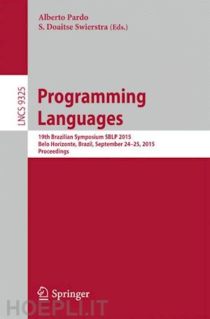 pardo alberto (curatore); swierstra s. doaitse (curatore) - programming languages