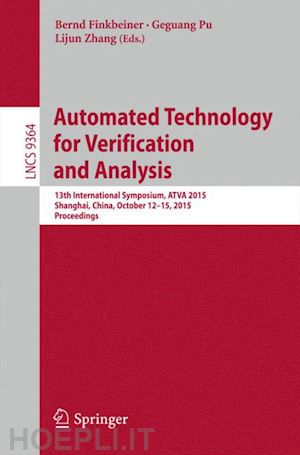 finkbeiner bernd (curatore); pu geguang (curatore); zhang lijun (curatore) - automated technology for verification and analysis