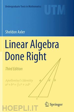 axler sheldon - linear algebra done right