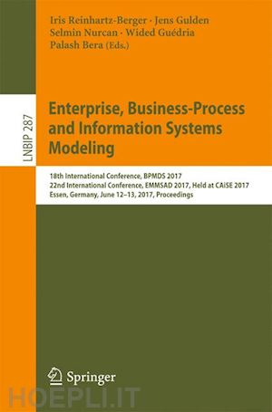 reinhartz-berger iris (curatore); gulden jens (curatore); nurcan selmin (curatore); guédria wided (curatore); bera palash (curatore) - enterprise, business-process and information systems modeling