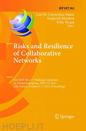 camarinha-matos luis m. (curatore); benaben frederick (curatore); picard willy (curatore) - risks and resilience of collaborative networks