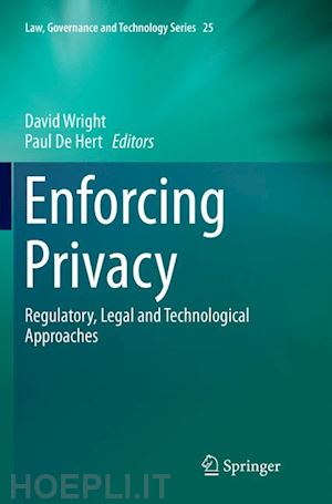 wright david (curatore); de hert paul (curatore) - enforcing privacy