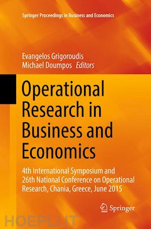 grigoroudis evangelos (curatore); doumpos michael (curatore) - operational research in business and economics