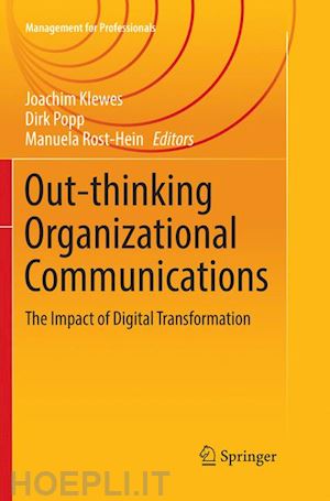 klewes joachim (curatore); popp dirk (curatore); rost-hein manuela (curatore) - out-thinking organizational communications