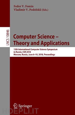 fomin fedor v. (curatore); podolskii vladimir v. (curatore) - computer science – theory and applications