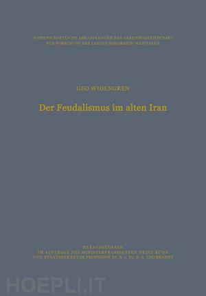 widengren geo - der feudalismus im alten iran