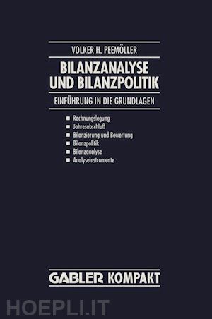 peemöller volker h. - bilanzanalyse und bilanzpolitik