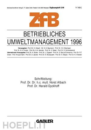 dyckhoff harald (curatore) - betriebliches umweltmanagement 1996