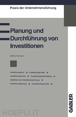 hofmann diether - planung und durchführung von investitionen