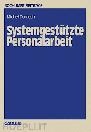 domsch michel e. - systemgestützte personalarbeit