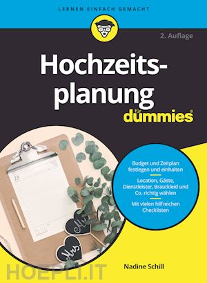 schill n - hochzeitsplanung für dummies 2e