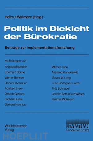 wollmann hellmut (curatore) - politik im dickicht der bürokratie