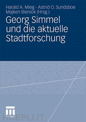 mieg harald a. (curatore); sundsboe astrid o. (curatore); bieniok majken (curatore) - georg simmel und die aktuelle stadtforschung