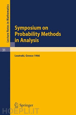 morel jean-michel; teissier bernard - symposium on probability methods in analysis