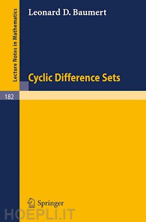 baumert leonard d. - cyclic difference sets