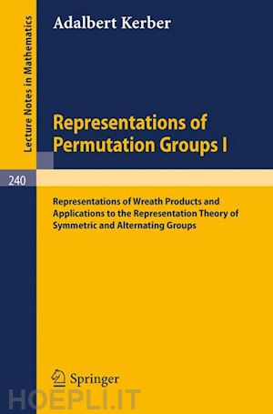 kerber a. - representations of permutation groups i