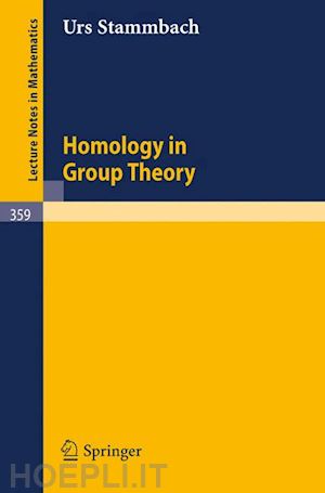 stammbach urs - homology in group theory