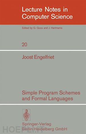 engelfriet j. - simple program schemes and formal languages
