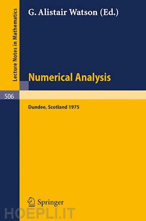 watson g.a. (curatore) - numerical analysis