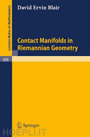 blair d. e. - contact manifolds in riemannian geometry