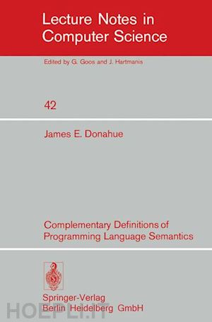 donahue j.e. - complementary definitions of programming language semantics