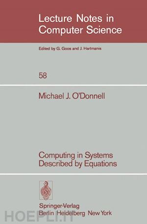 o'donnell m.j. - computing in systems described by equations