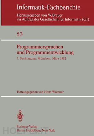 wössner h. (curatore) - programmiersprachen und programmentwicklung