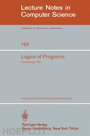 clarke e. (curatore); kozen d. (curatore) - logics of programs