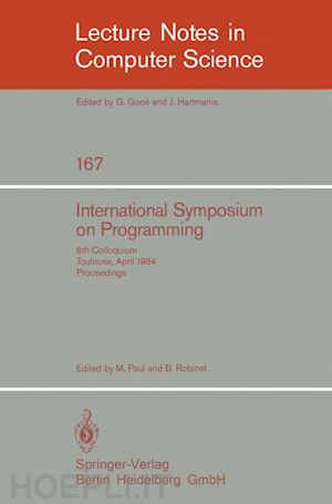 paul m. (curatore); robinet b. (curatore) - international symposium on programming