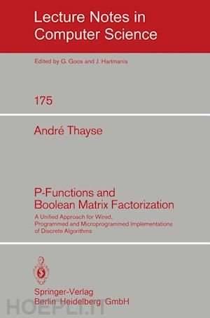 thayse a. - p-functions and boolean matrix factorization