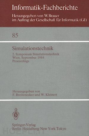 breitenecker f. (curatore); kleinert w. (curatore) - simulationstechnik