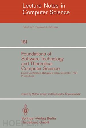 joseph m. (curatore); shyamasundar r. (curatore) - foundations of software technology and theoretical computer science