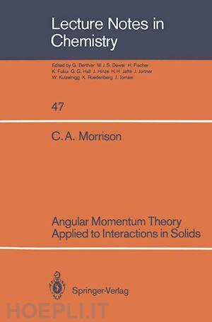 morrison clyde a. - angular momentum theory applied to interactions in solids