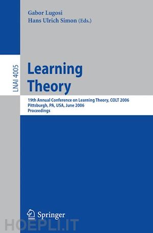 simon hans ulrich (curatore); lugosi gábor (curatore) - learning theory