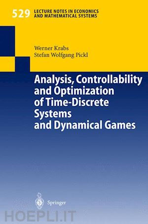 krabs werner - analysis, controllability and optimization of time-discrete systems and dynamical games