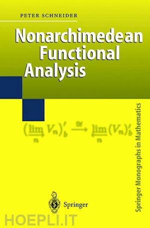 schneider peter - nonarchimedean functional analysis