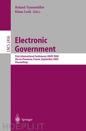 traunmüller roland (curatore); lenk klaus (curatore) - electronic government