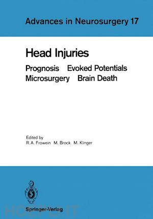 frowein reinhold a. (curatore); brock mario (curatore); klinger margareta (curatore) - head injuries