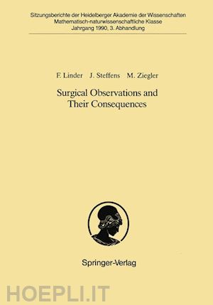 linder fritz; steffens joachim; ziegler manfred - surgical observations and their consequences